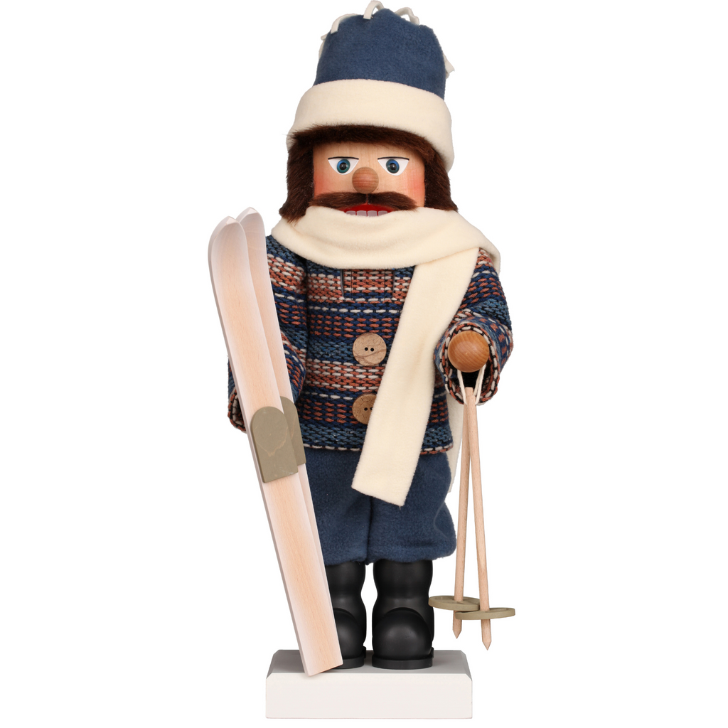 Christian Ulbricht Skier Premium Nutcracker Christmas Decoration - The Well Appointed House