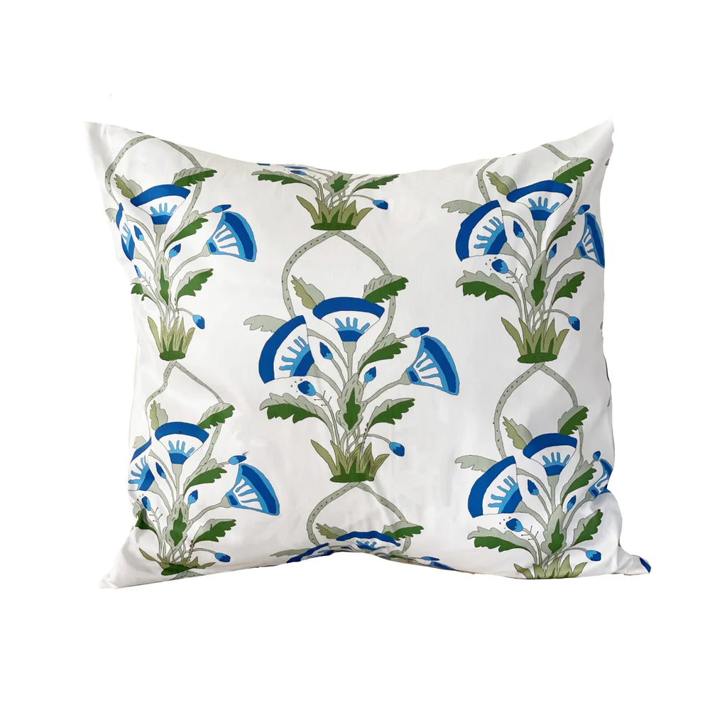 Mughal Fleur in Blue Pillow - The Well Appointed House
