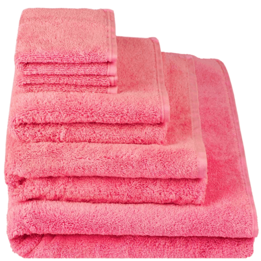 100% Organic Cotton Geranium Pink Loweswater Towels - Bath Towels - The Well Appointed House