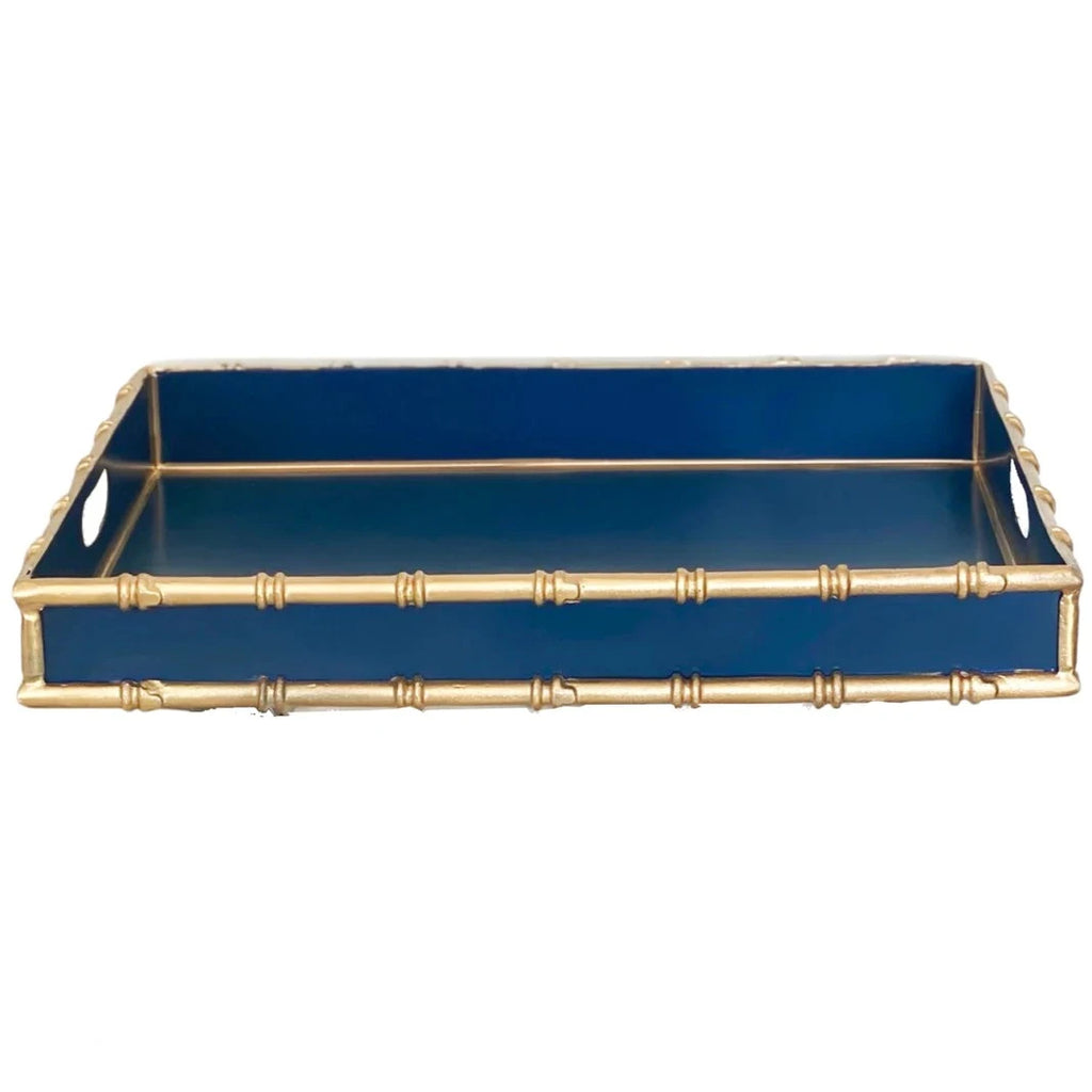 Bamboo in Navy Serving Tray - the well appointed house