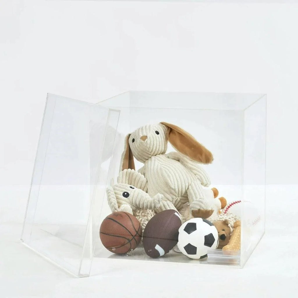 14" Clear Storage Box with Separate Top - Little Loves Baskets & Hampers - The Well Appointed House