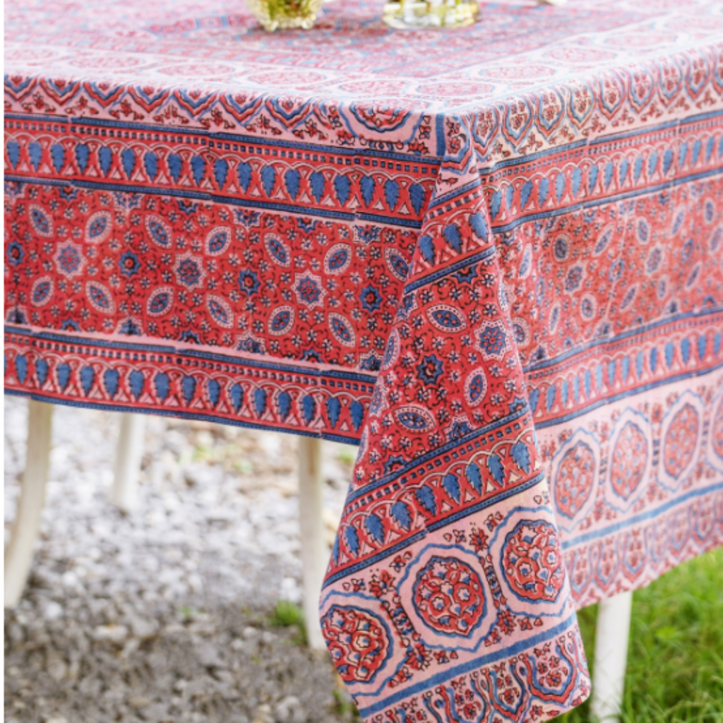 Clementine Natural Dye Tablecloth - The Well Appointed House
