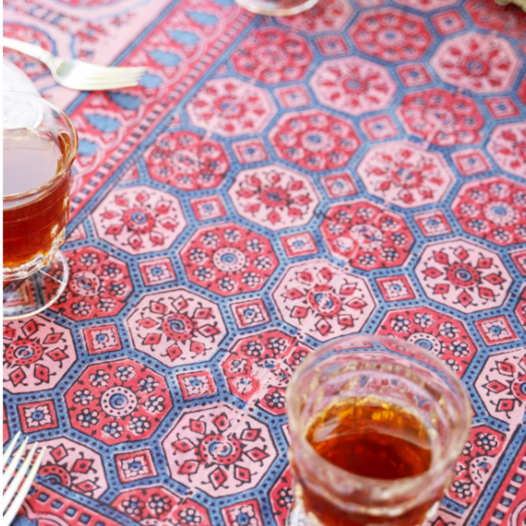 Clementine Natural Dye Tablecloth - The Well Appointed House