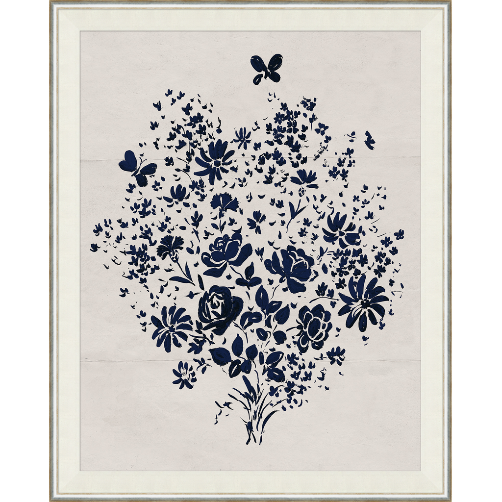 Paule Marrot Blue Floral Bouquet- The Well Appointed House