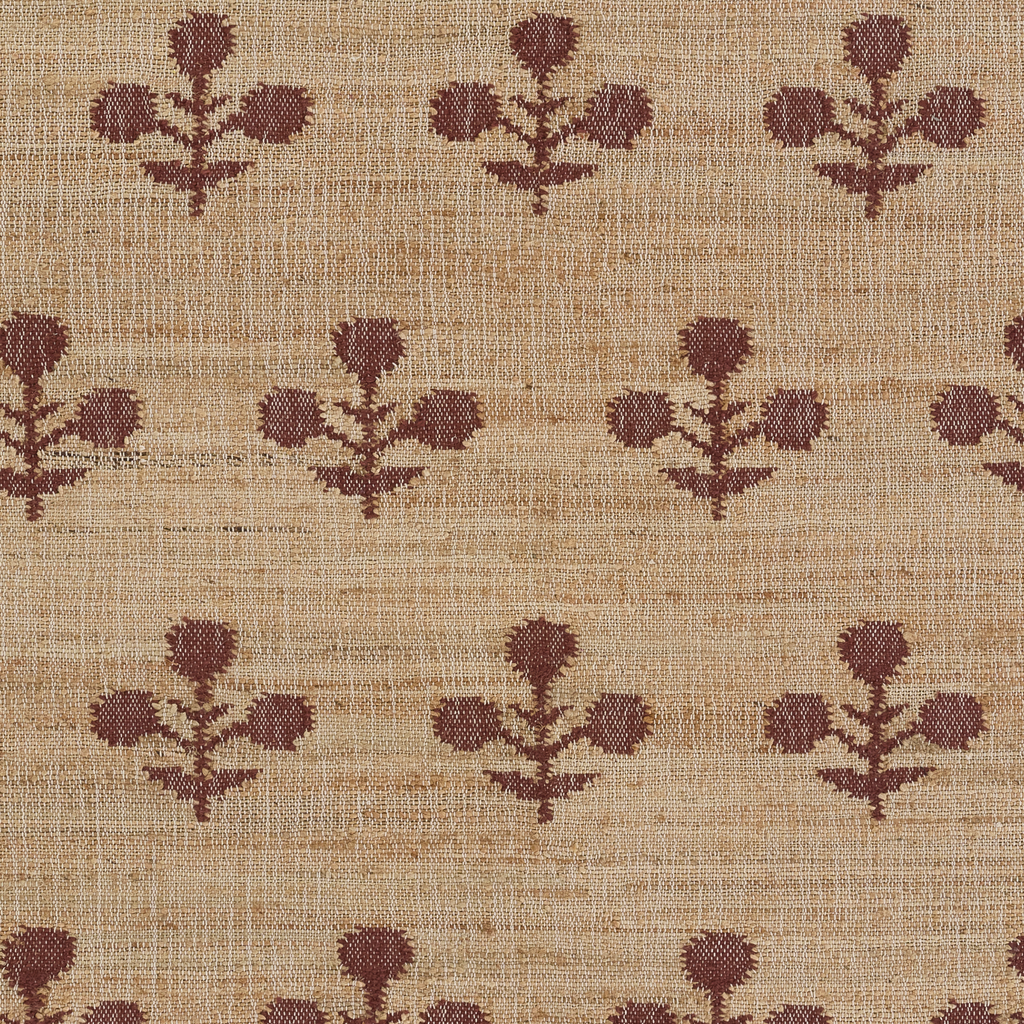 Orchard Bloom Rust Hand Woven Wool and Jute Area Rug - The Well Appointed House