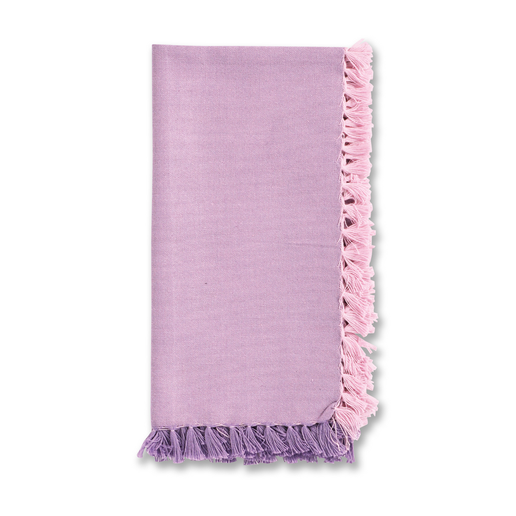 Set of Four Lavender Chambray Napkins - The Well Appointed House