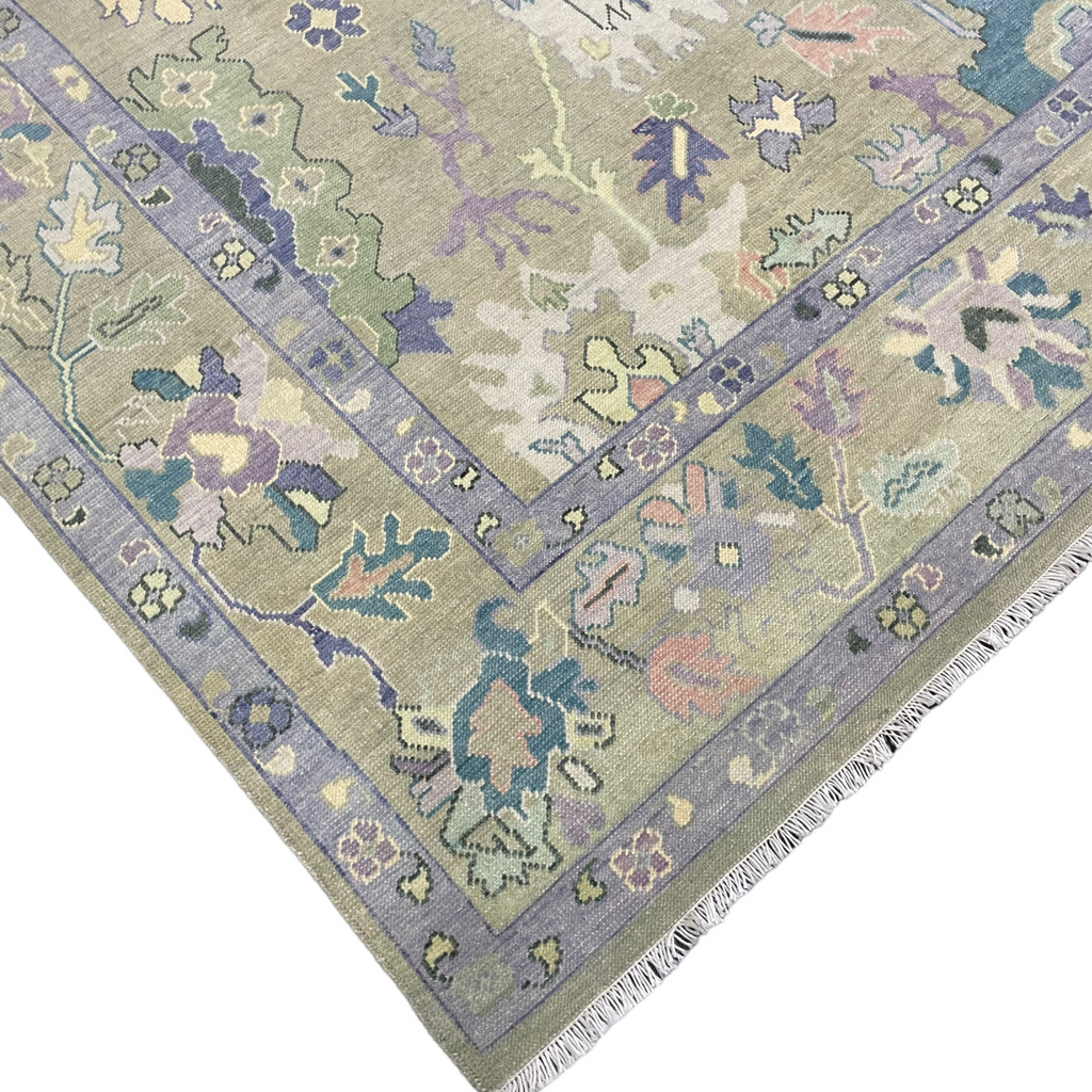 Estelle Oushak Rug in Lilac - The Well Appointed House