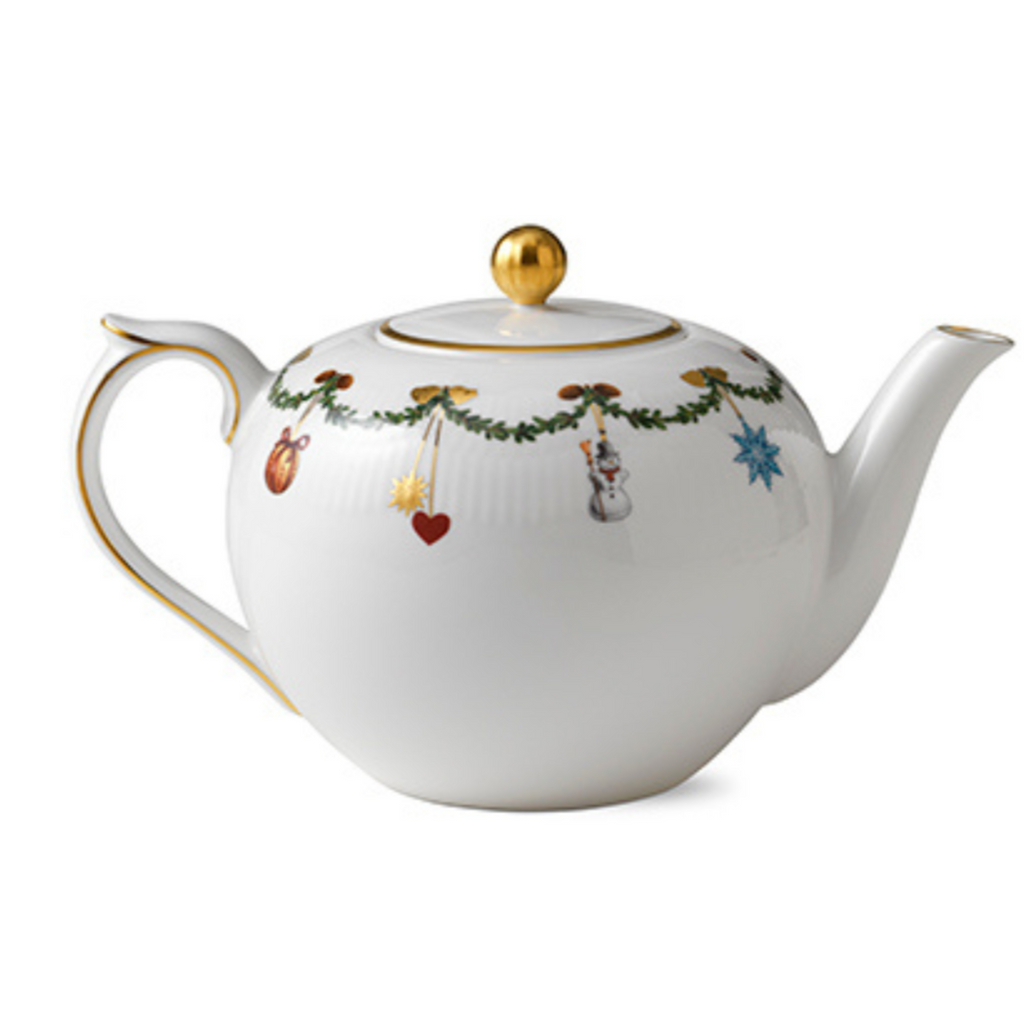 Star Fluted Christmas Teapot 140CL - Well Appointed House