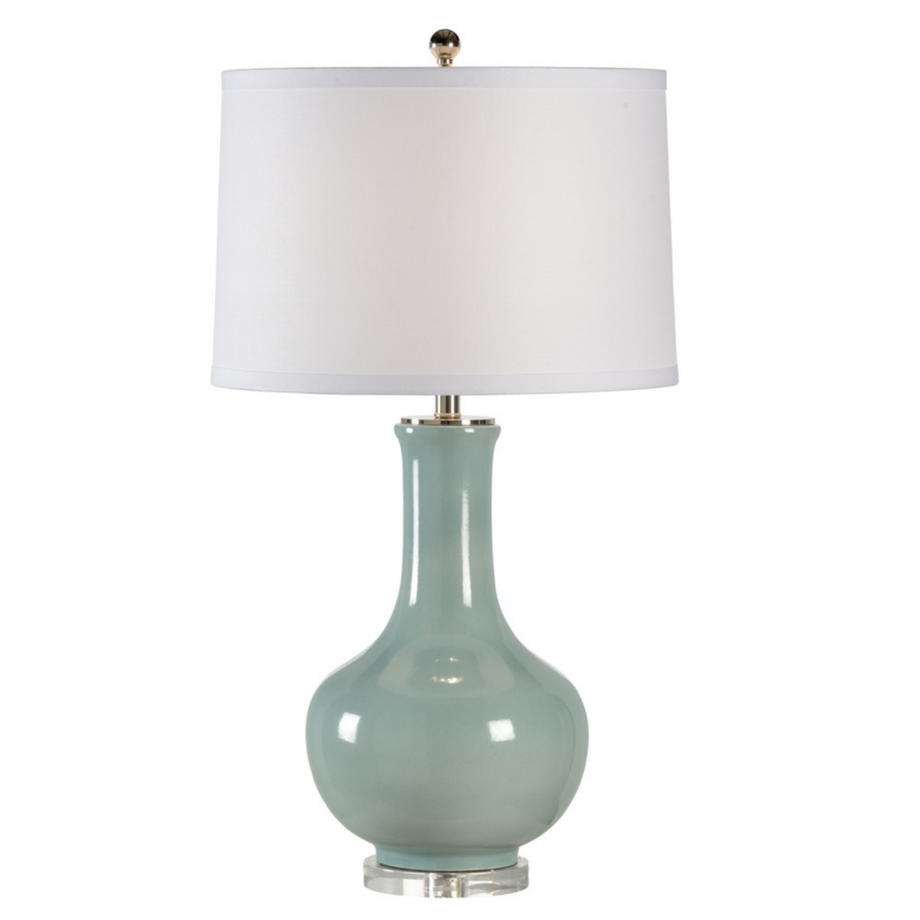 Eva Pale Blue Table Lamp - The Well Appointed House