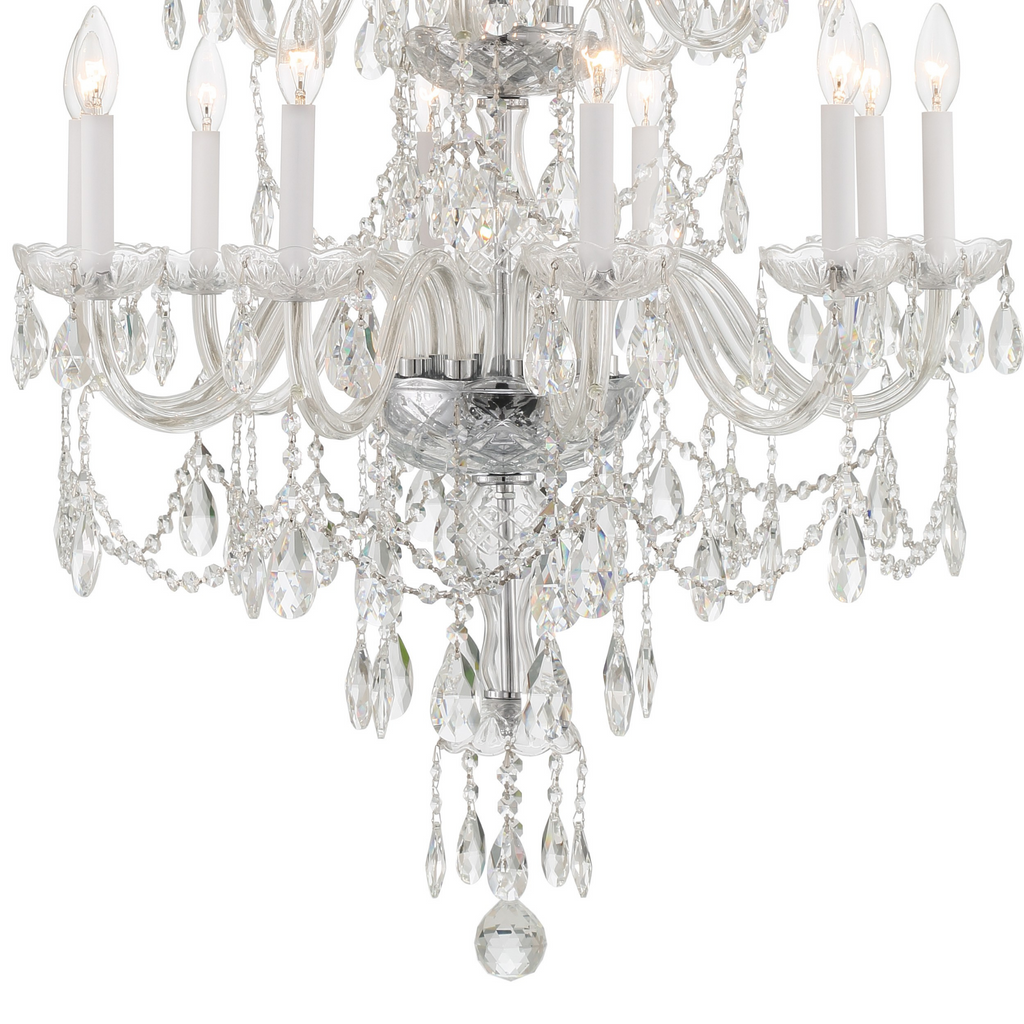 Traditional Crystal 15 Light Chandelier - The Well Appointed House