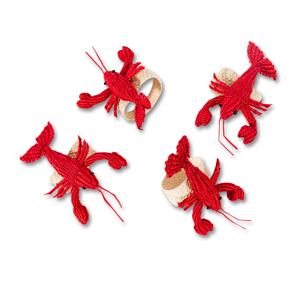 Raffia Napkin Ring - Red Lobster - The Well Appointed House