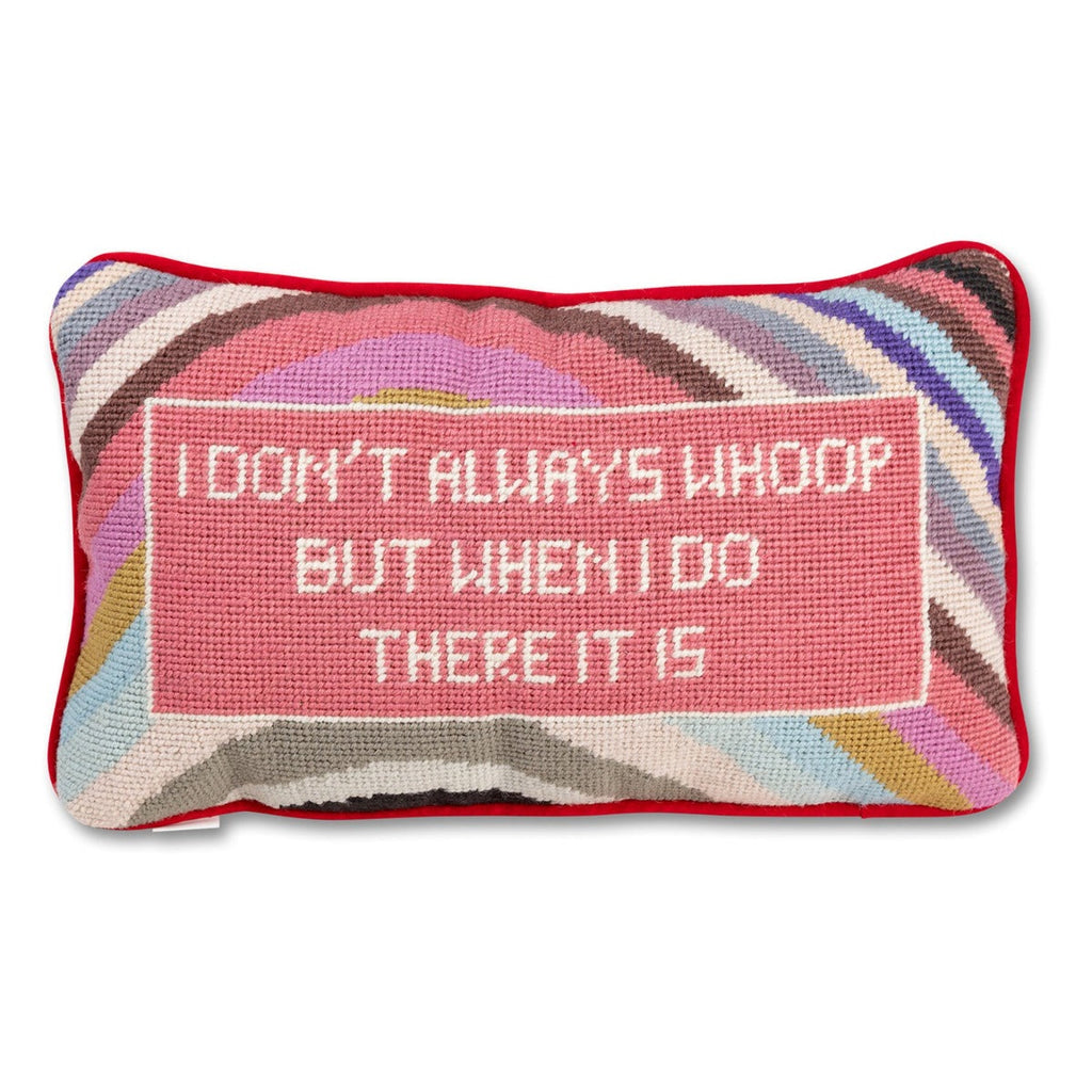 Whoop There It Is Needlepoint Pillow - The Well Appointed House