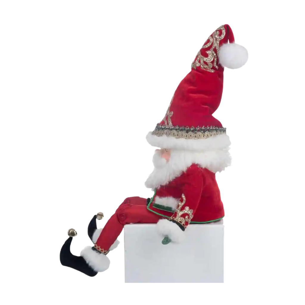 Christmas in the City Chubby Santa Lanky Leg Christmas Decoration - The Well Appointed House