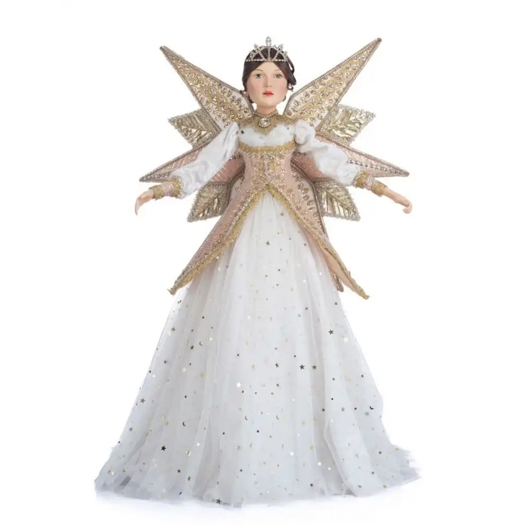 Celestial Star Angel Christmas Tree Topper - The Well Appointed House