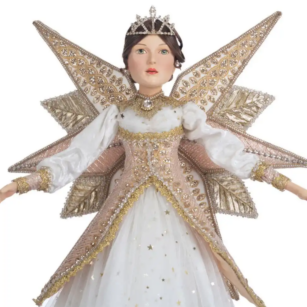 Celestial Star Angel Christmas Tree Topper - The Well Appointed House