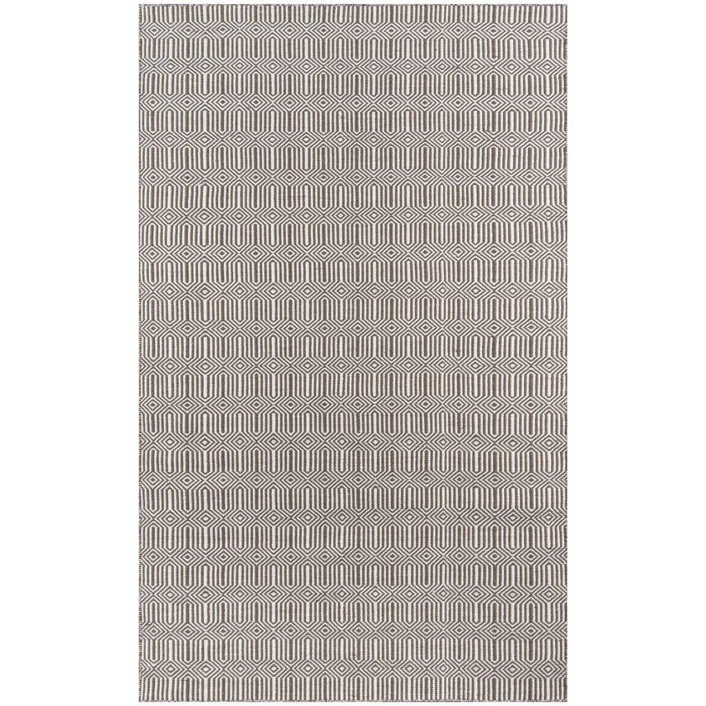 Newton Holden Brown Hand Woven Recycled Plastic Indoor Outdoor Rug - The Well Appointed House