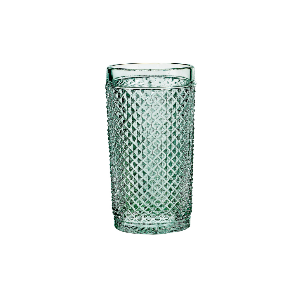 Set of Four Bicos Cinza Highball Glasses in Mint Green - The Well Appointed House