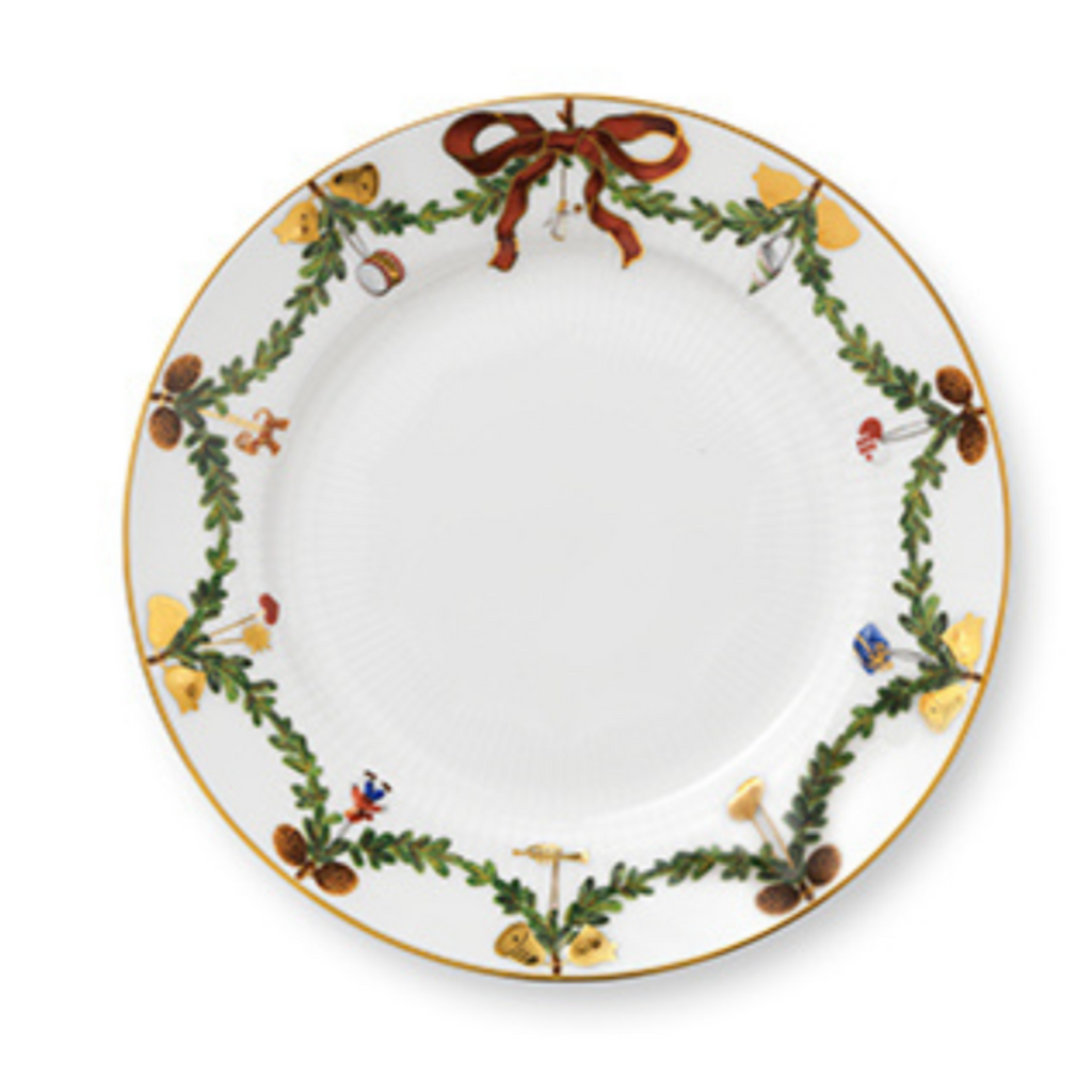 Star Fluted Christmas Plate - The Well Appointed House