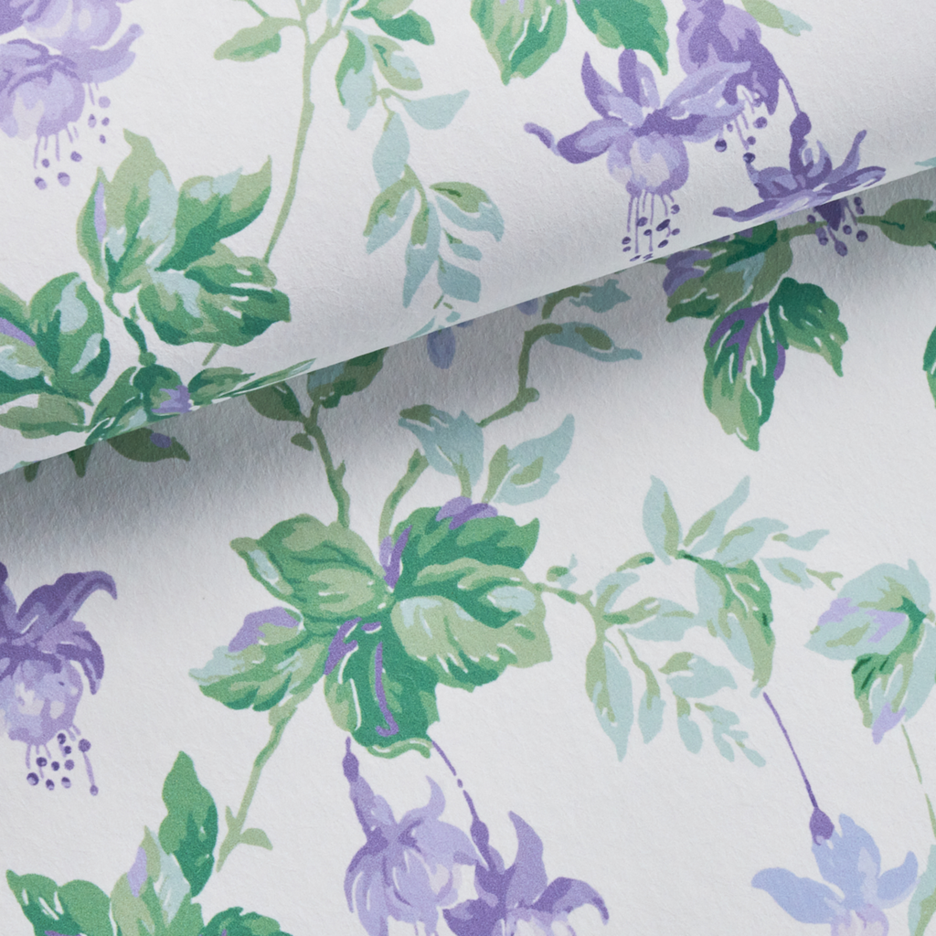 Violet Garden Gate Wallpaper - The Well Appointed House