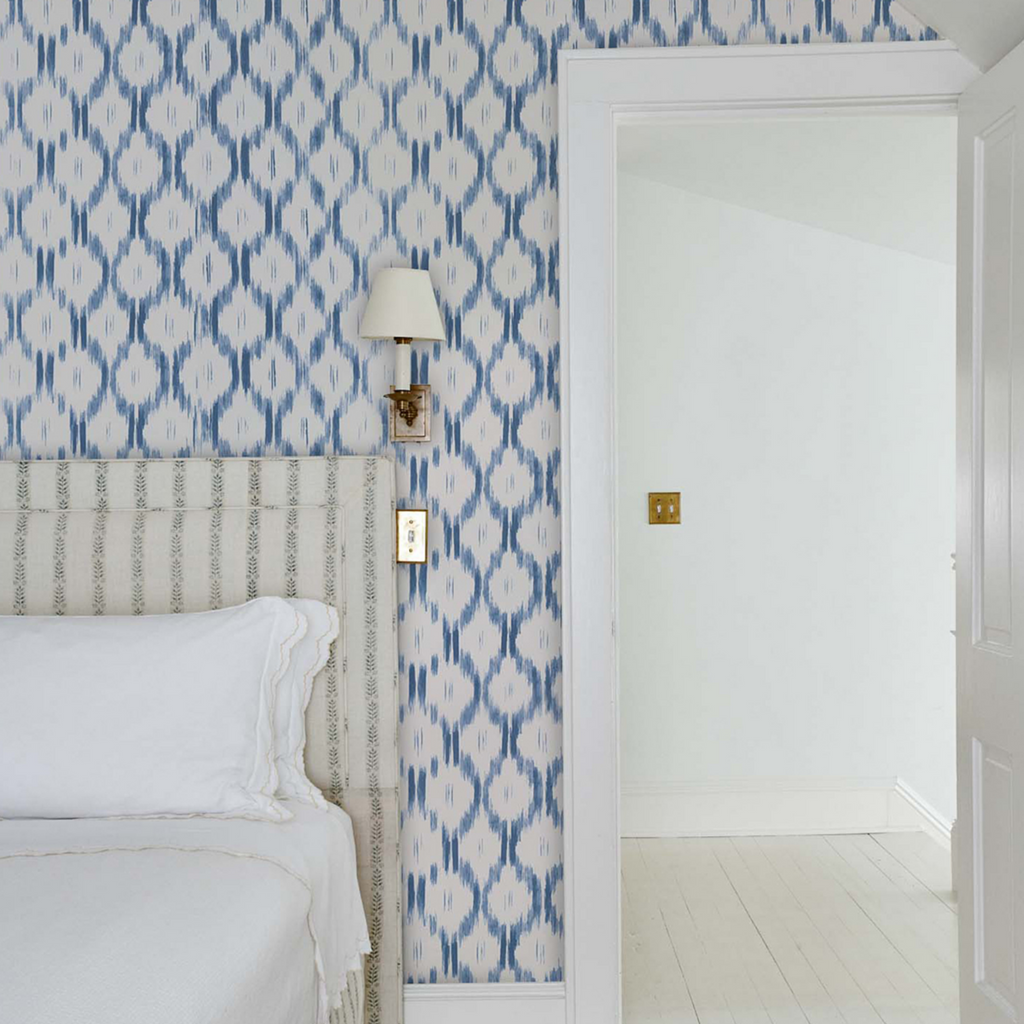 Santa Monica Indigo Wallpaper - The Well Appointed House