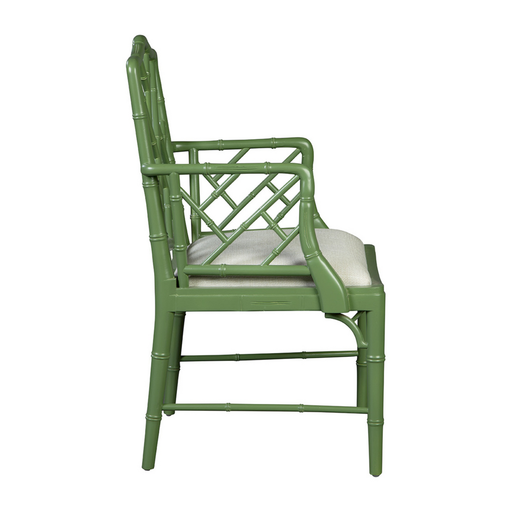 Set of Two Green Sawyer Arm Chairs - The Well Appointed House
