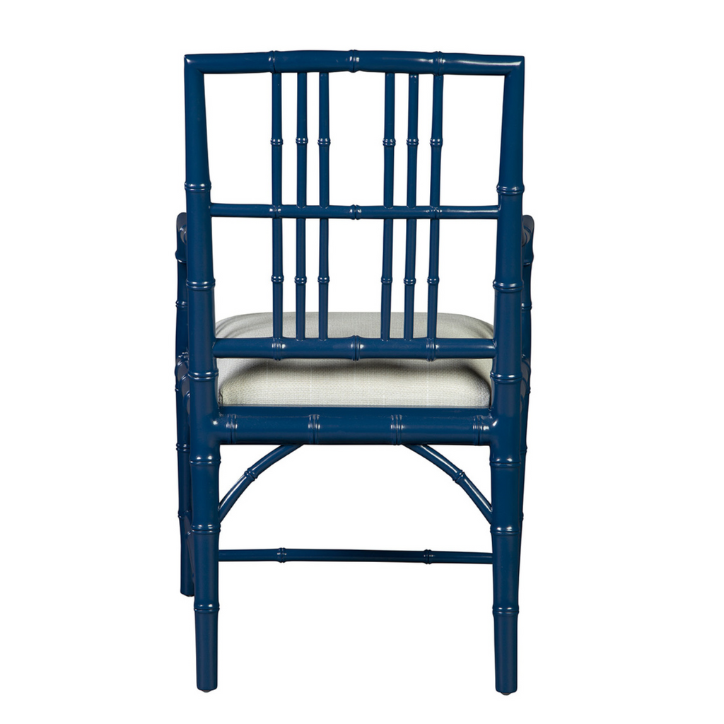 Set of Two Blue Riley Arm Chairs - The Well Appointed House