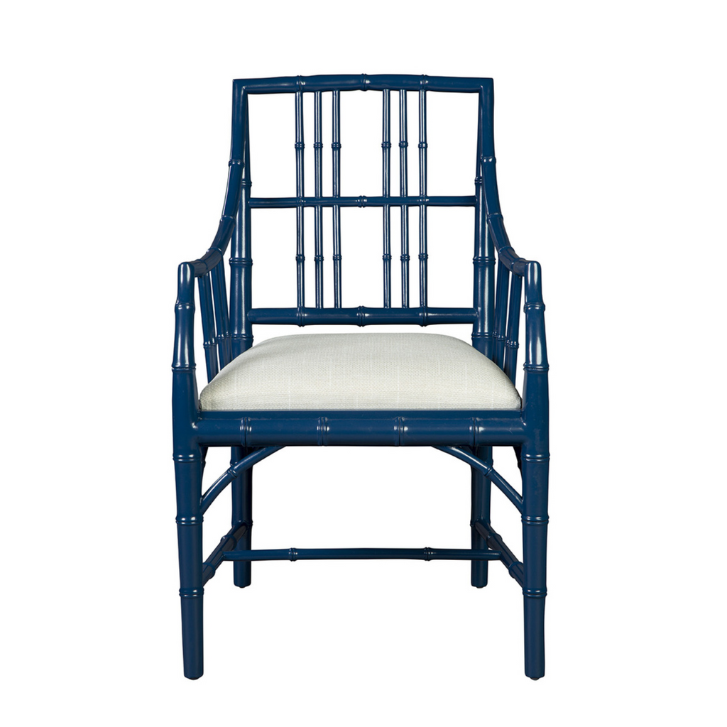 Set of Two Blue Riley Arm Chairs - The Well Appointed House