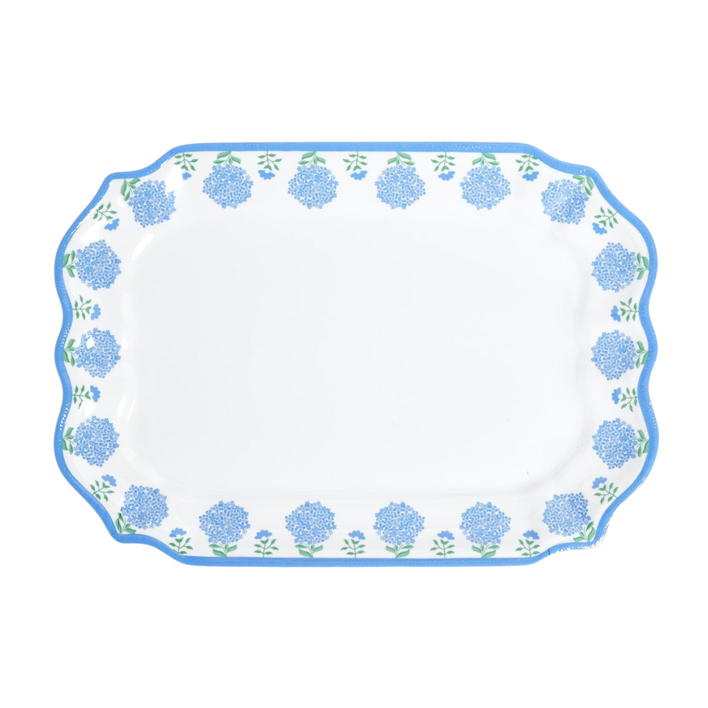 Hydrangea Melamine Platter - The Well Appointed House