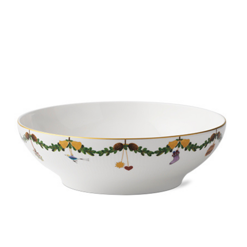 Star Fluted Christmas Serving Bowl - Well Appointed House