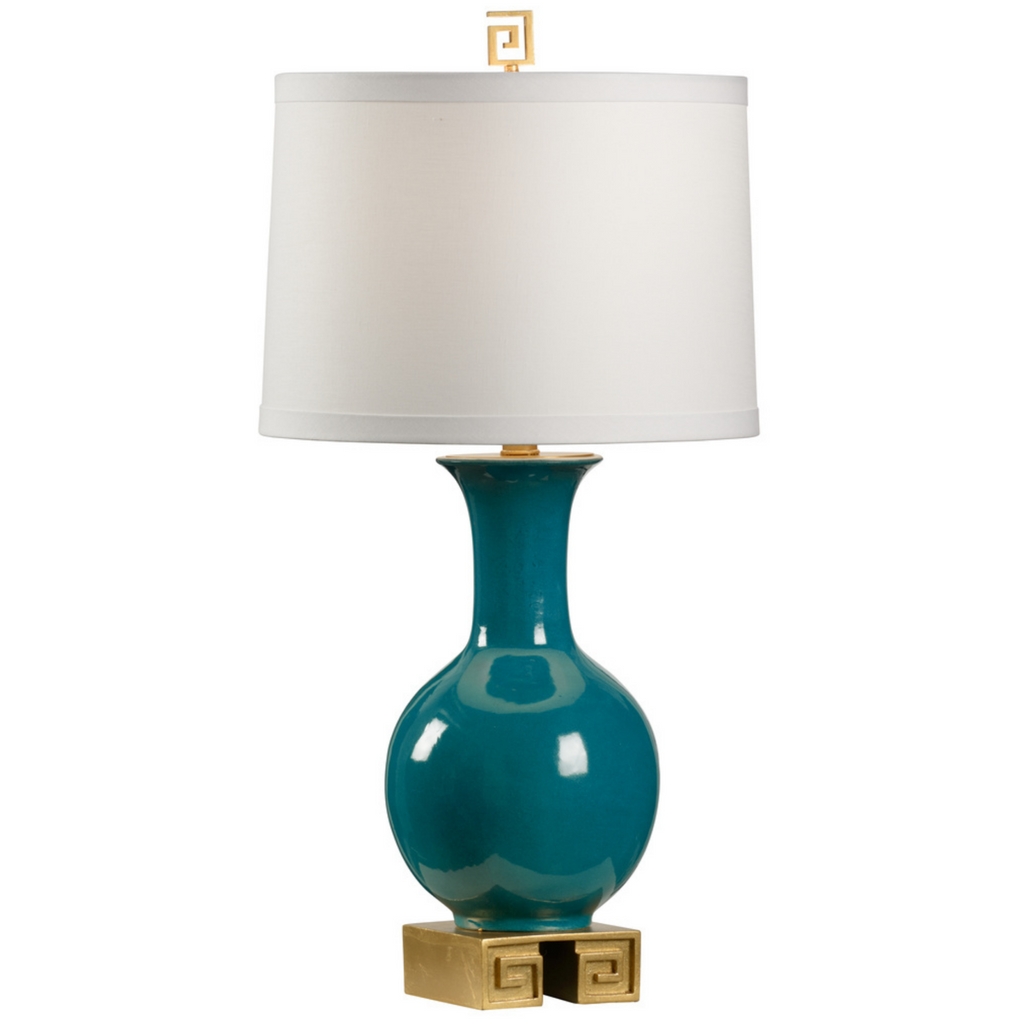 Teal Choi Table Lamp - The Well Appointed House