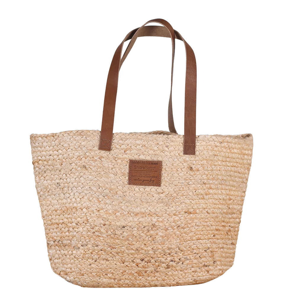 Jute Grass Natural Tote - THE WELL APPOINTED HOUSE