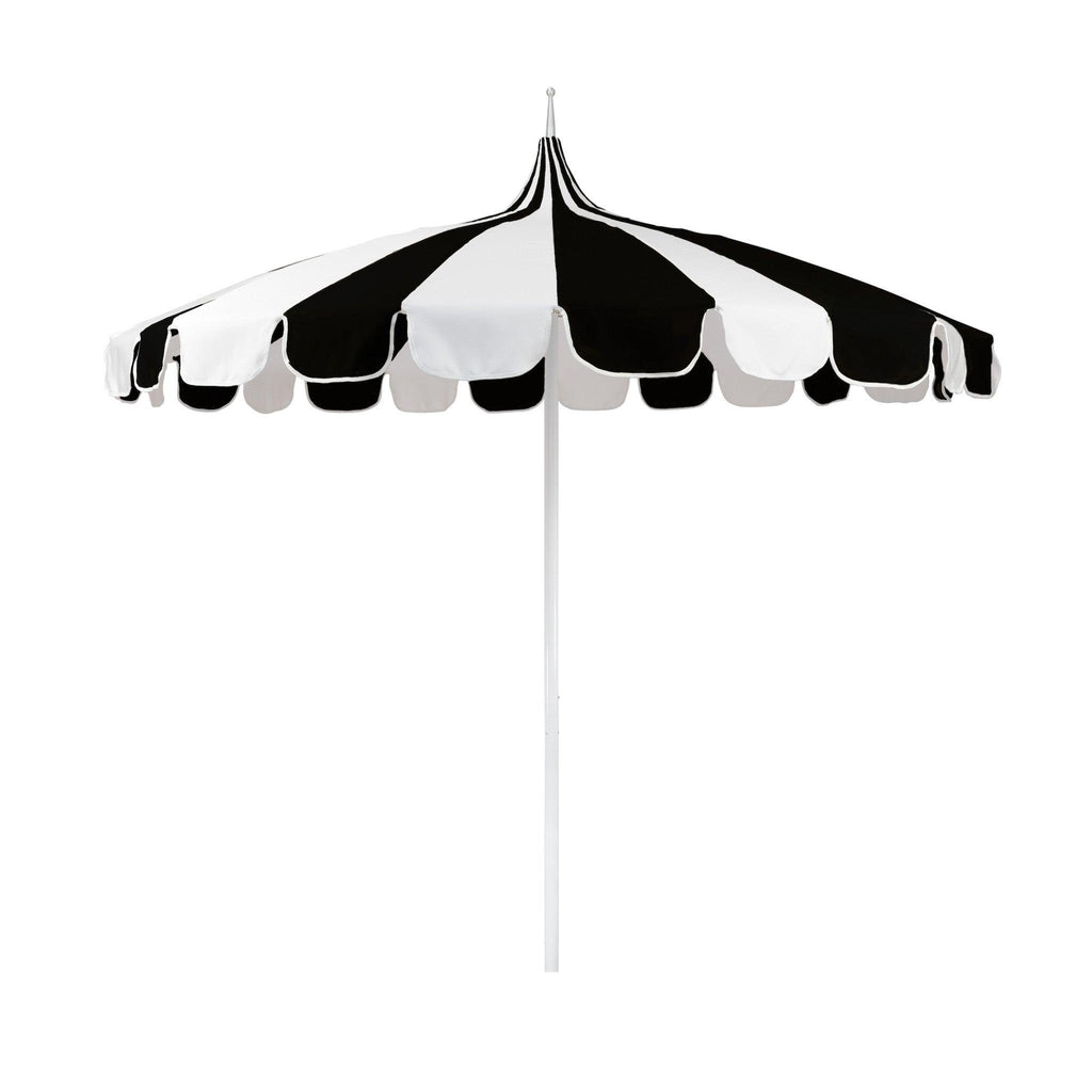8.5' Pagoda Style Outdoor Umbrella in Black - Outdoor Umbrellas - The Well Appointed House