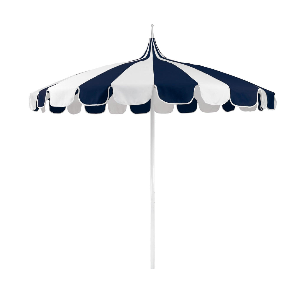 8.5' Pagoda Style Outdoor Umbrella in Navy - Outdoor Umbrellas - The Well Appointed House