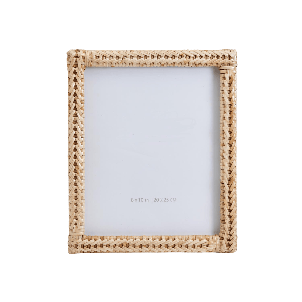 8" x 10" Woven Rattan Picture Frame - Picture Frames - The Well Appointed House