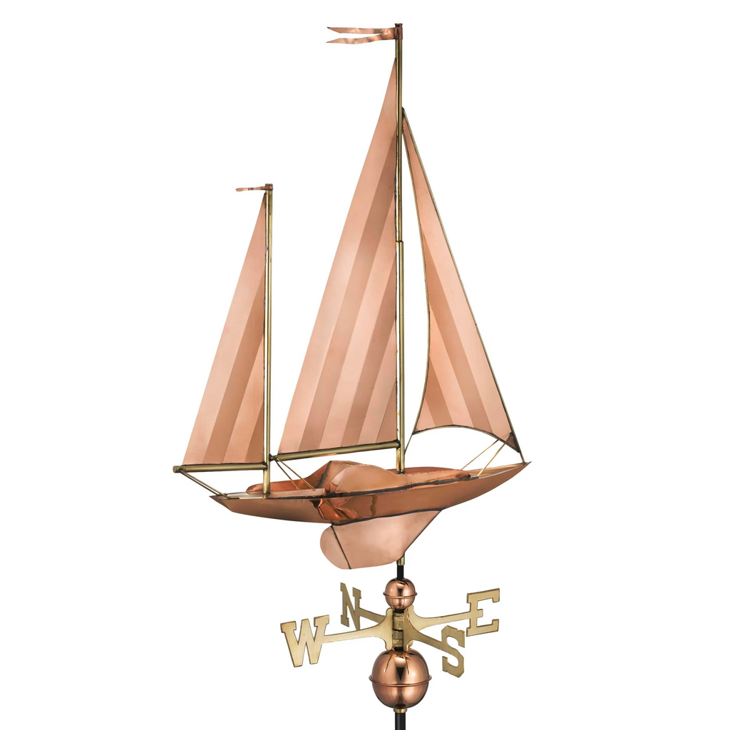 Large Sailboat Weathervane - The Well Appointed House