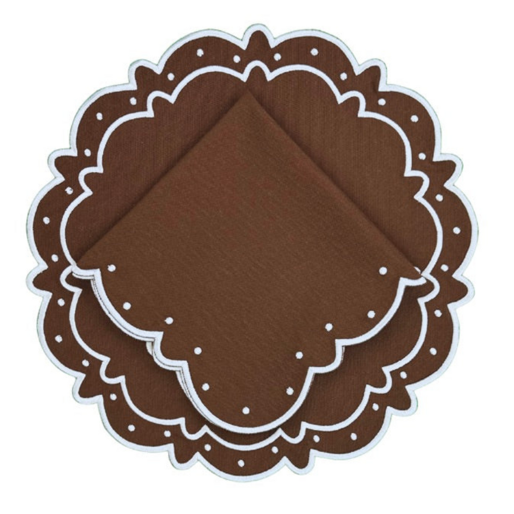 Ava Placemat - Dark Cocoa - The Well Appointed House