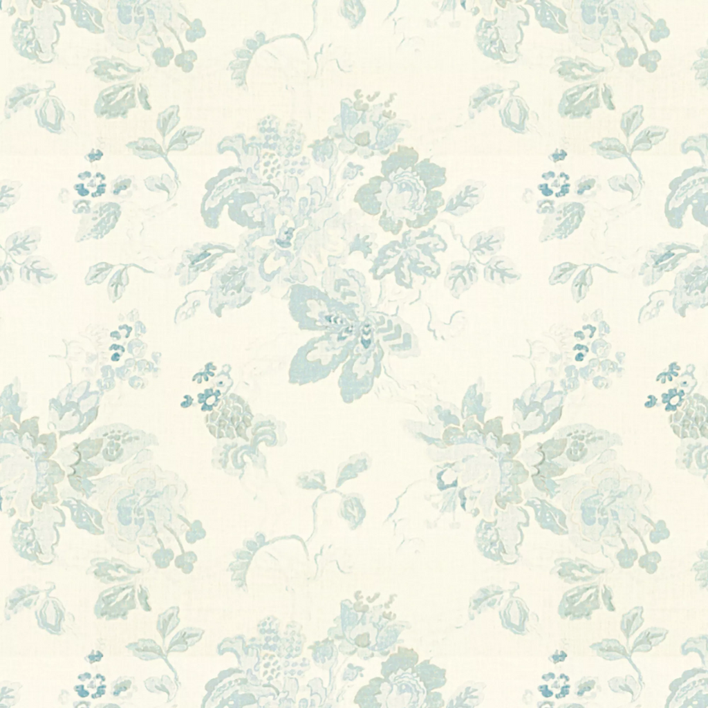 Lee Jofa Blue Parnham Print Decorative Fabric - The Well Appointed House