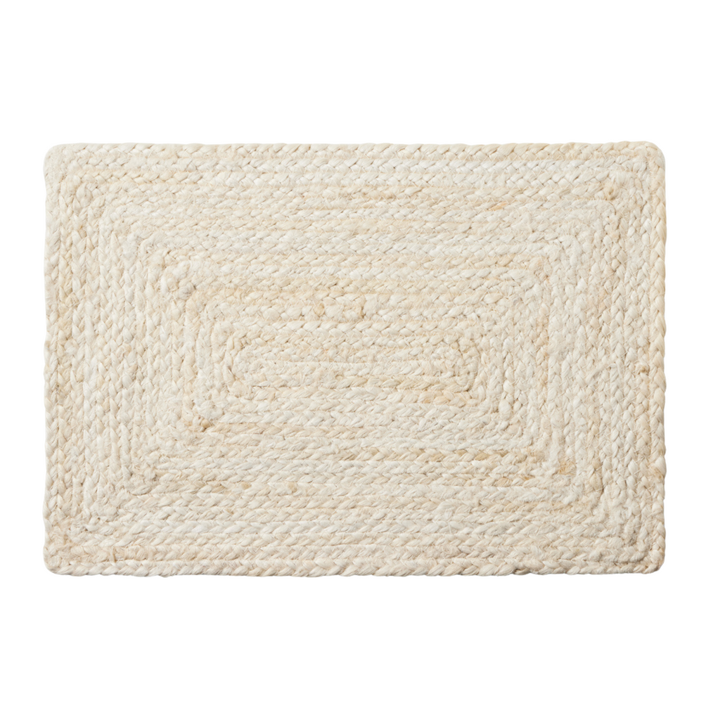 Set of 4 Rectangular Grant Ivory Placemats - The Well Appointed House