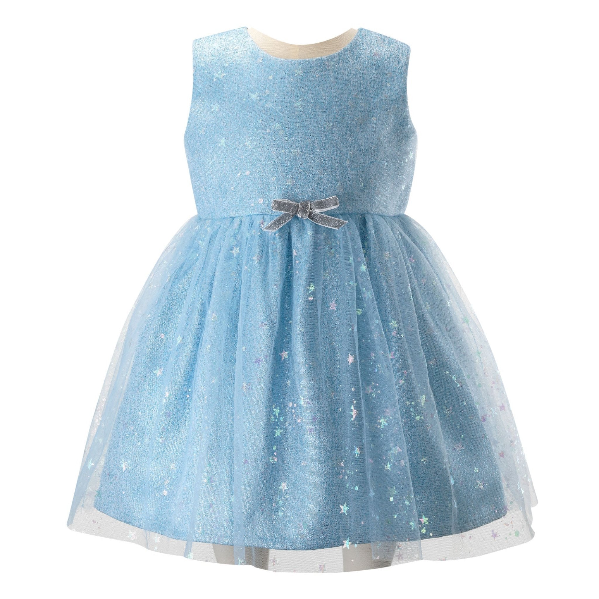 Baby Girl Blue Sparkle Star Tulle Dress – The Well Appointed House