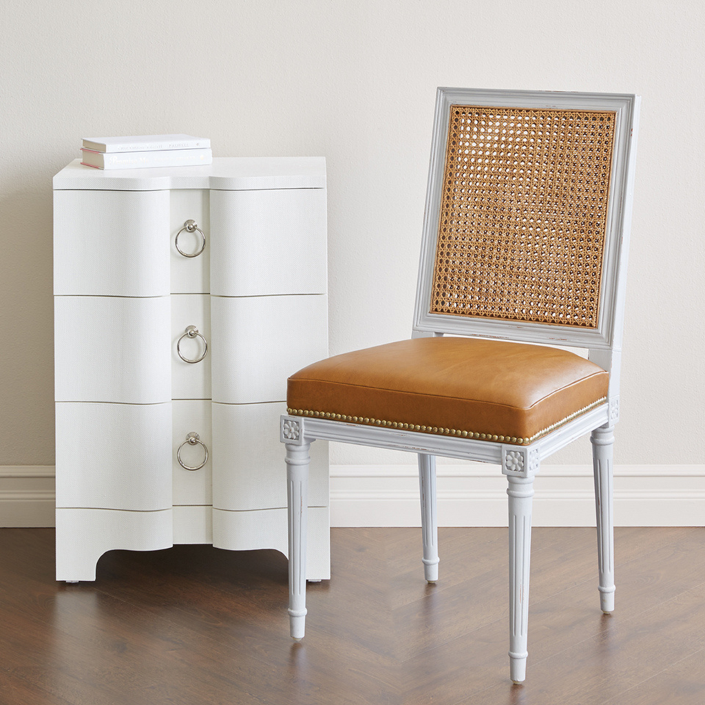 Bardot Three Drawer Side Table - Side & Accents Tables - The Well Appointed House