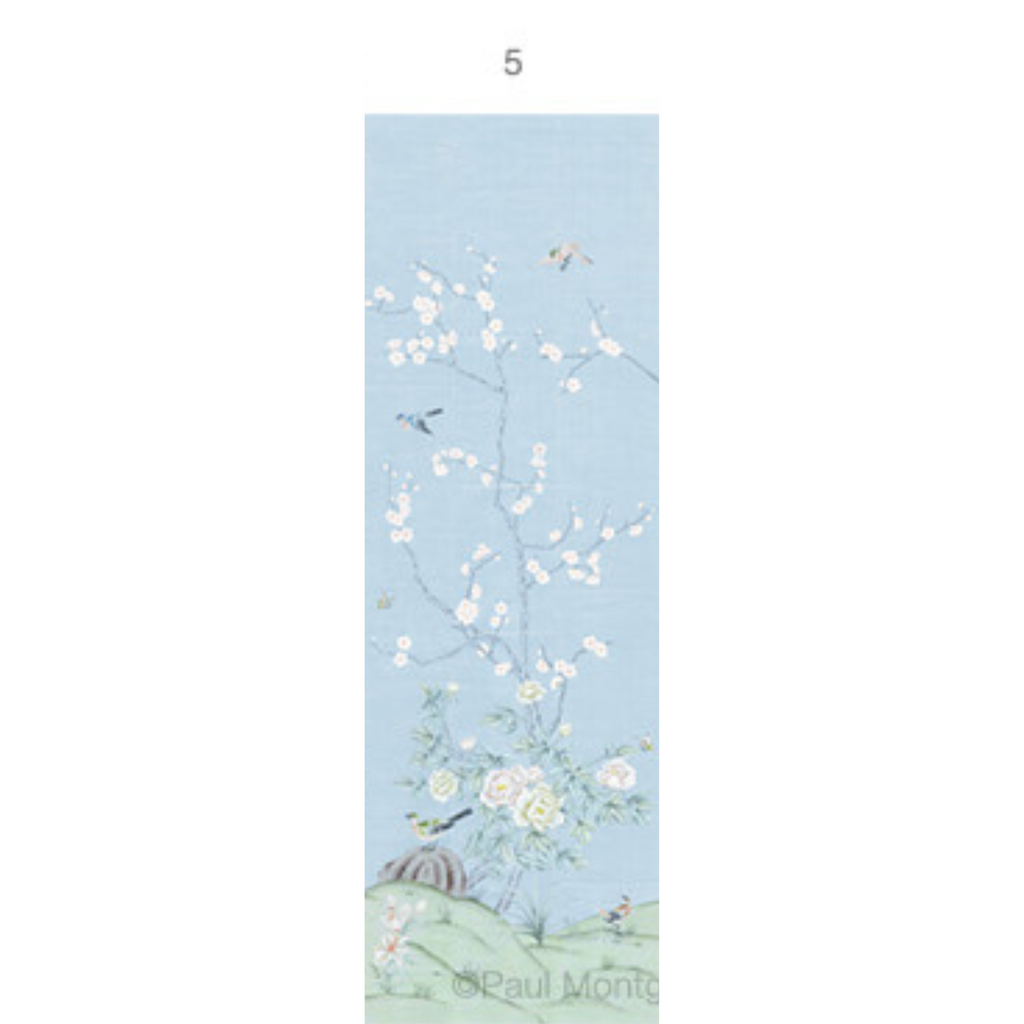 Belva Chinoiserie Mural Wall Paper Panels - The Well Appointed House