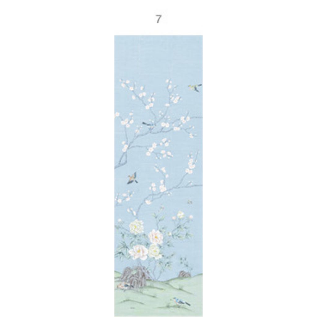 Belva Chinoiserie Mural Wall Paper Panels - The Well Appointed House