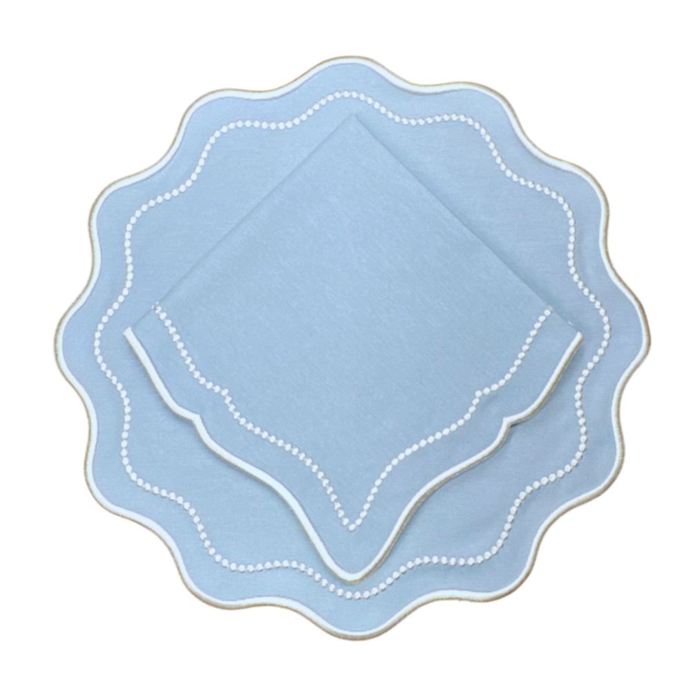 Waverly Placemat in Blue, Set of 4 - The Well Appointed House