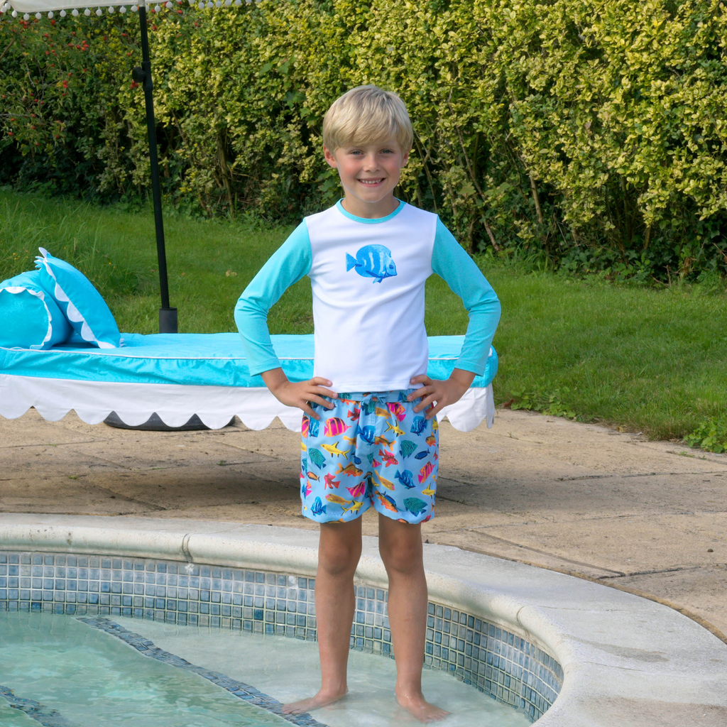 Boys Tropical Fish Swim Shorts - The Well Appointed House