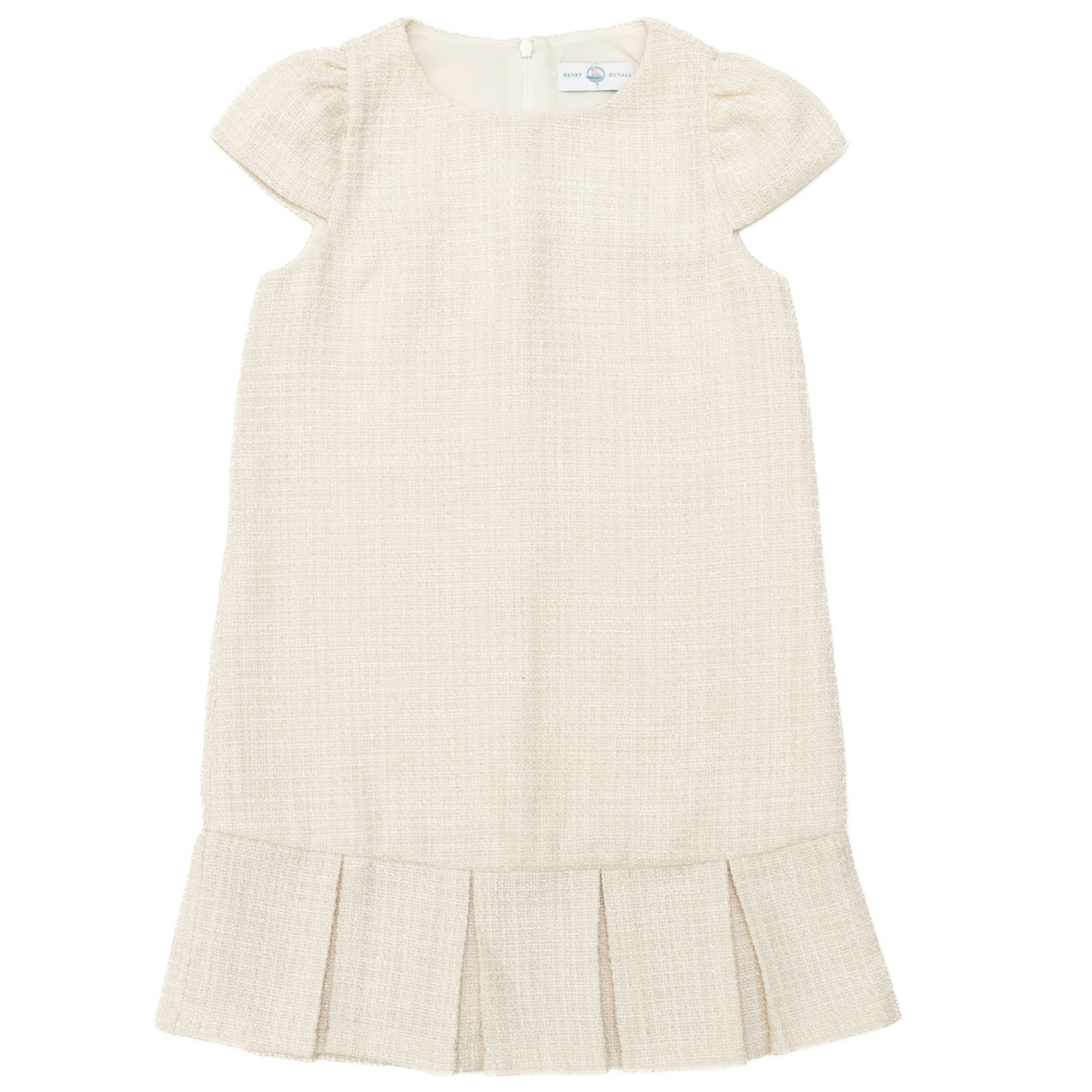 tweed cream dress Charlotte in 7 Slip Resistant Style:Style-B Back Bay Blue Velvet Lace Appliqued Short Blue