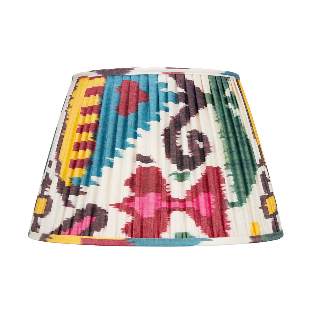 Colorful Ikat Pleated Lamp Shade - Available in Multiple Sizes-The Well Appointed House