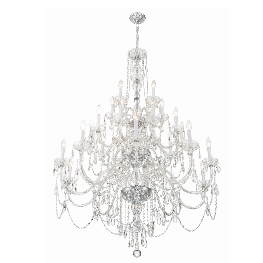 Traditional Crystal 25 Light Chandelier - The Well Appointed HOuse