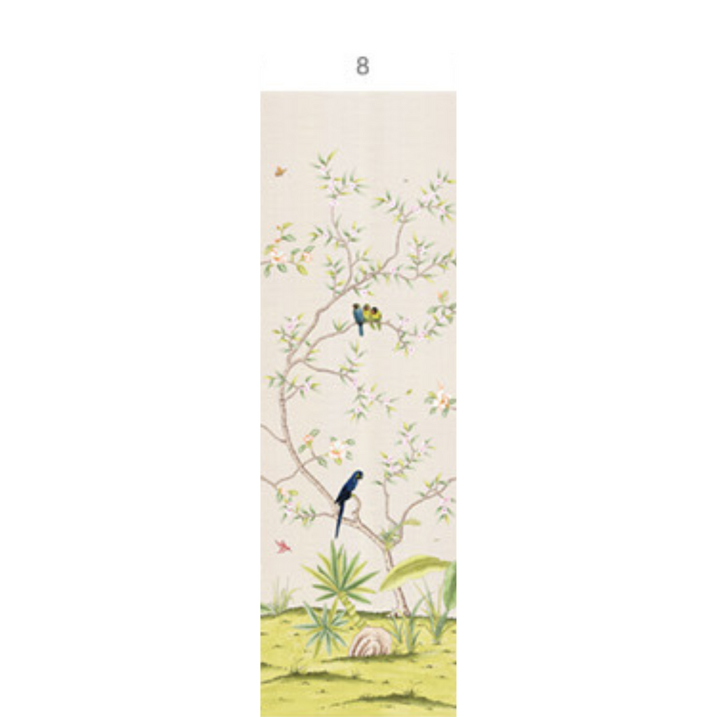 Enchanted Garden Mural Wallpaper Panels in Blush - The Well Appointed House