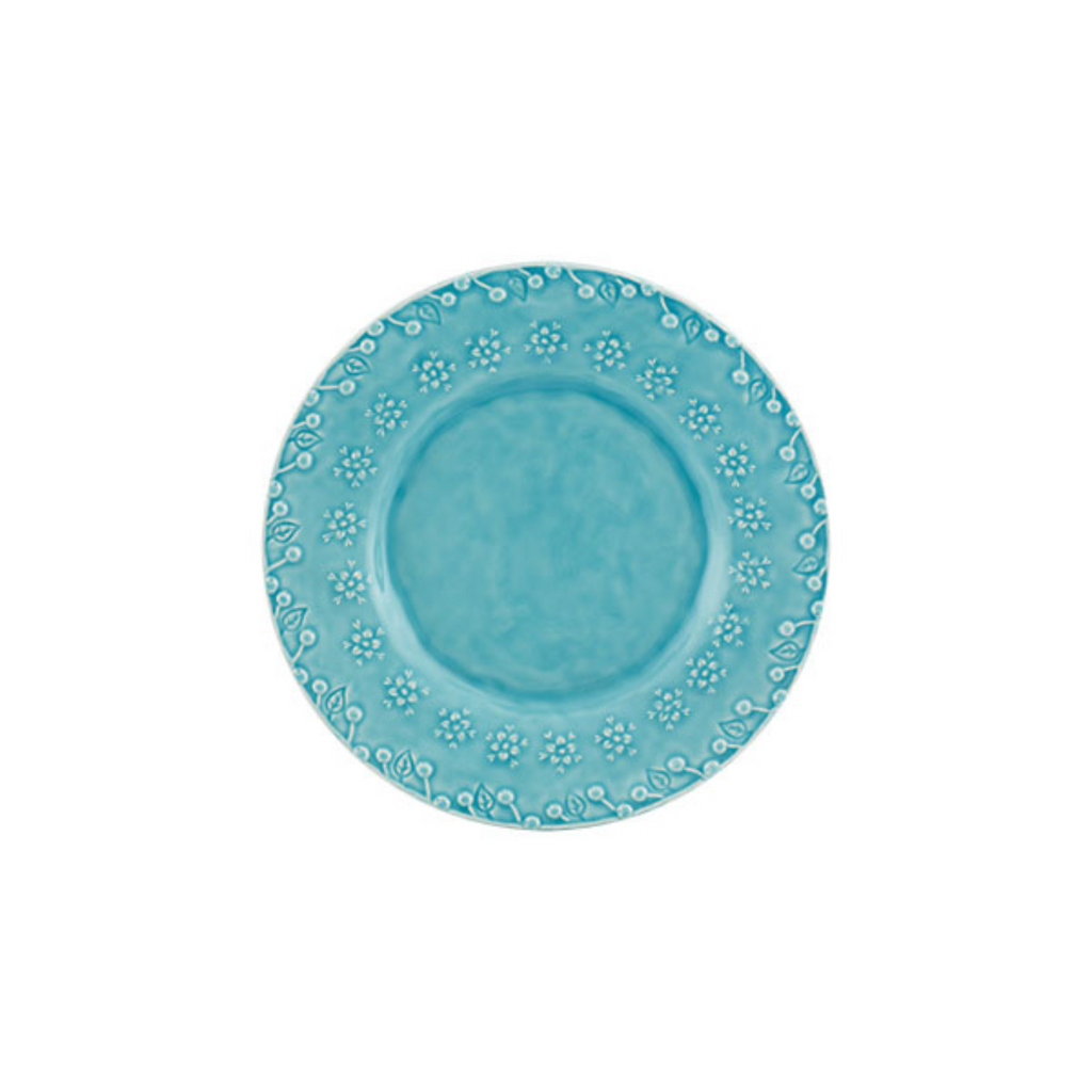 Flora Dessert Plate, Blue - The Well Appointed House