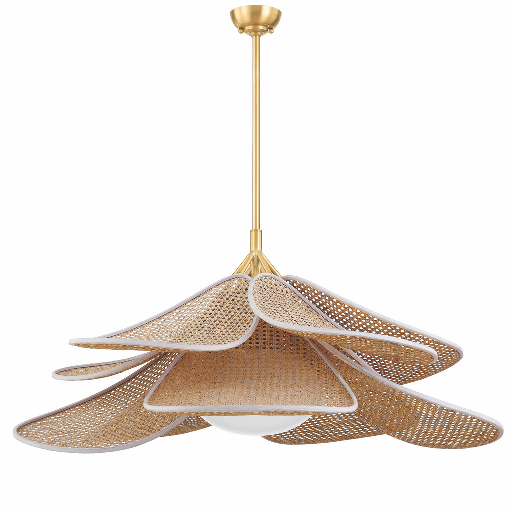 Florina Cane Flower Petal Pendant Light - The Well Appointed House